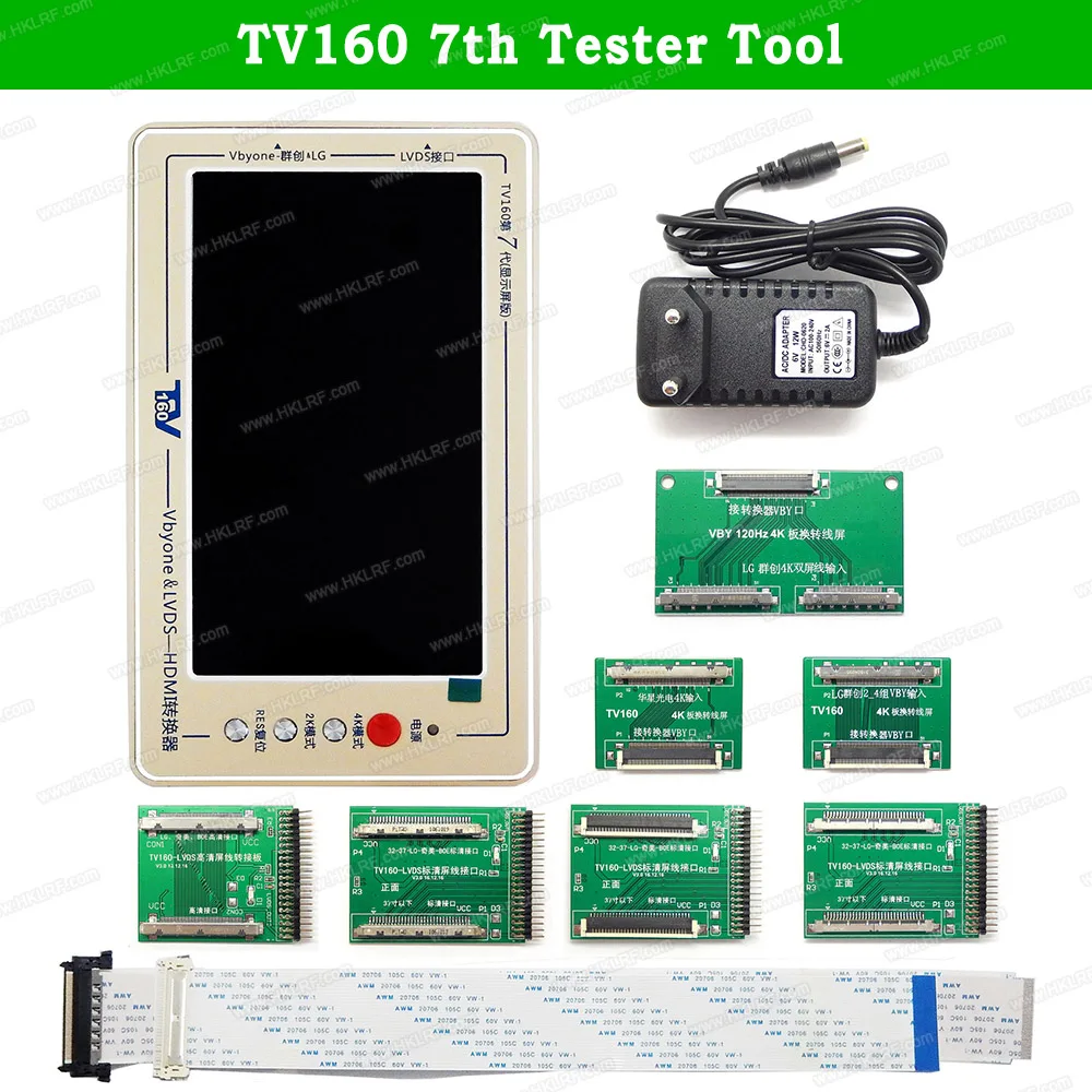 ТВ 160 6 го 7 поколения LVDS Turn VGA конвертер с ЖК дисплеем/светодиодный тестер