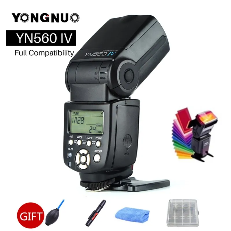 3 шт. Yongnuo YN560 IV YN560IV 2,4G Беспроводная вспышка+ YN560TX ii контроллер вспышки триггер для Canon Nikon - Цвет: Белый