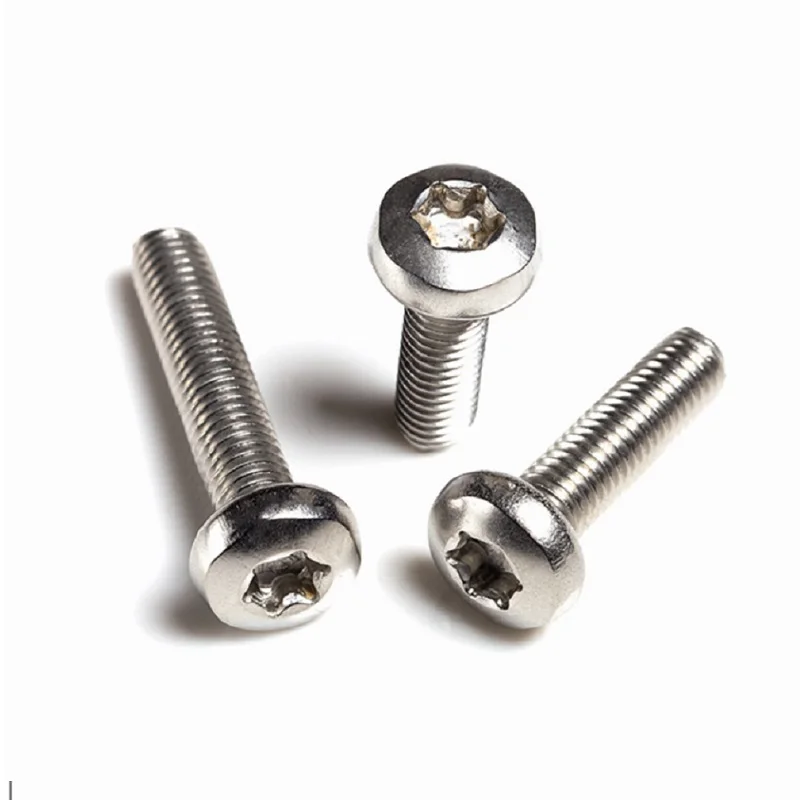

Torx pan round head screw GB2672 SUS304 M2 M2.5 M3 M4 M5 M6 six lobe 304 stainless steel pan head torx machine security screw