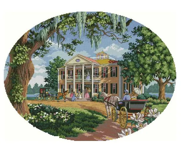 cs-2093 Cross Stitch Kit Southern Social Party Gathering Dancing Dance Ball dim 35010