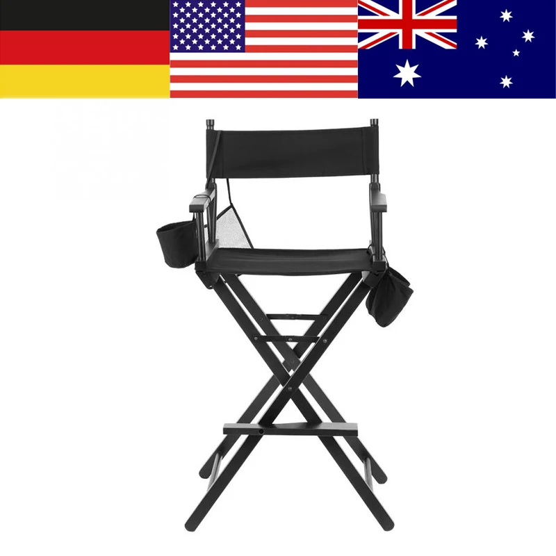 

High Aluminum Frame Makeup Artist Director Chair Foldable Outdoor Furniture Lightweight Portable Folding Director Makeup Chair