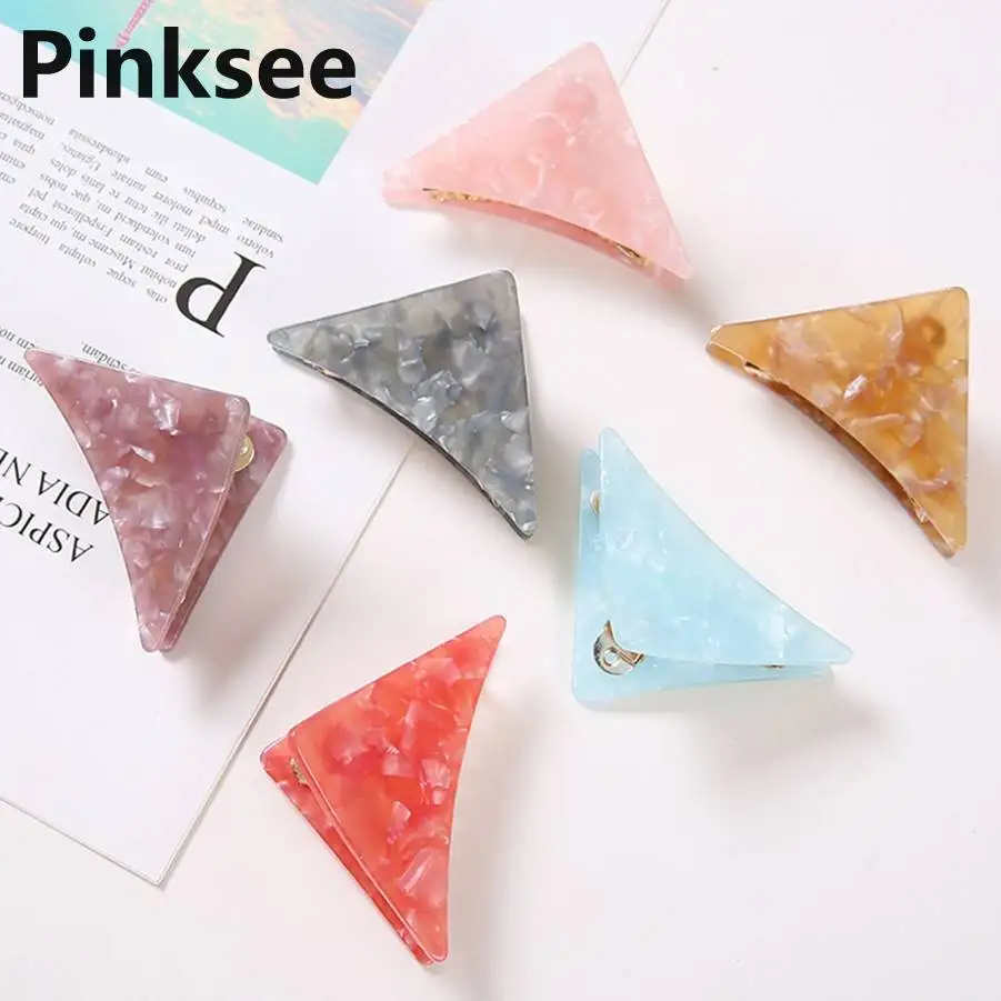 

Bridal Women Girls Geometric Hair Claw Hair Crab Retro 7cm Flower Heart Shape Hair Clips Make UP Hair Accessories Hairpin