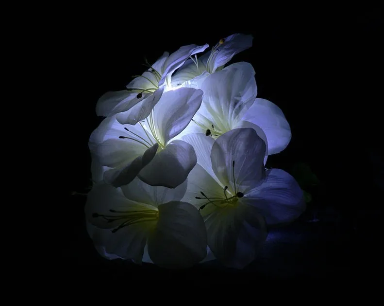 10 шт./лот белый Цвет Батарея светодиод floralyte подвесной светодиодный Бумага Фонари Свет Свадебные, светодиодный светильник для праздника украшение освещение