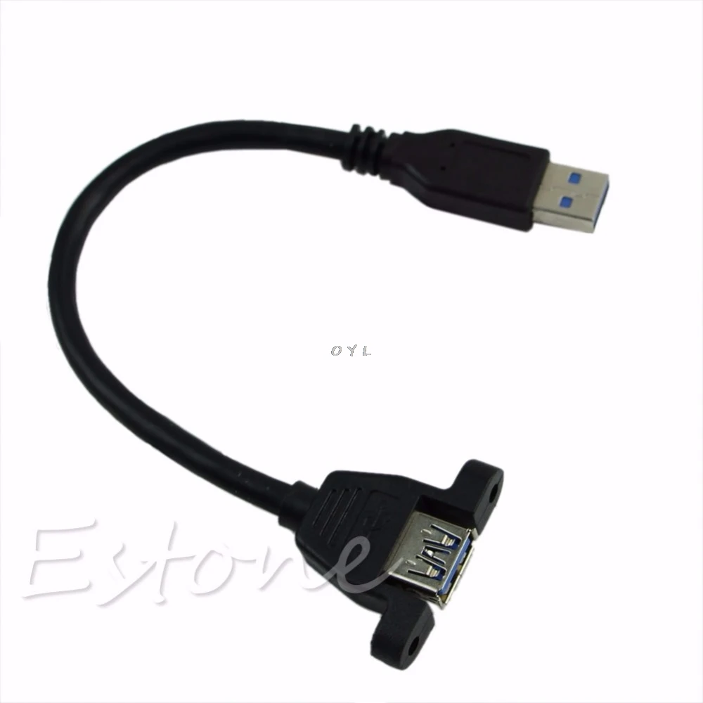

USB 3.0 Extension Male to Female Molded Panel Mount Extention Port Cable