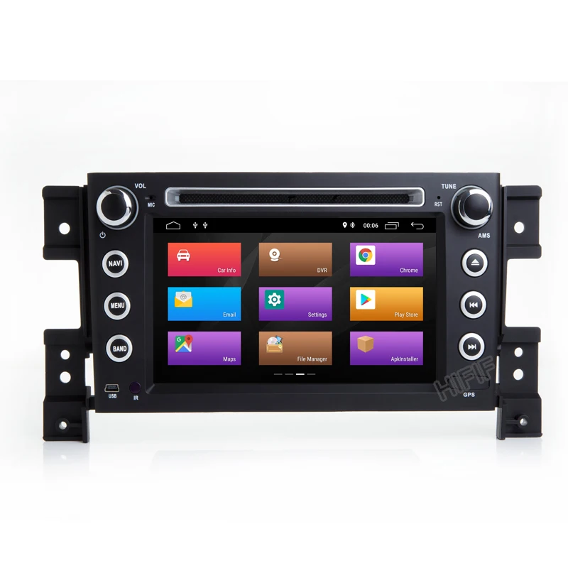 Top Quad Core 7" IPS HD Digital Touch Screen Android 8.1 GPS Stereo Car DVD Player for Suzuki Grand Vitara 2005-2010 2011 2012 2013 2