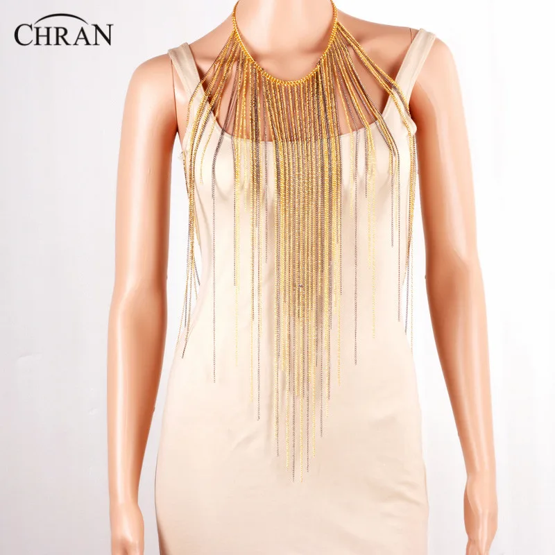 Женский бюстгальтер Chran Chainmail Rave Top ожерелье с кисточками пляжные цепочки для