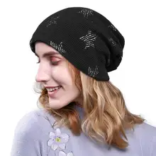 Дизайн унисекс Зимние мужские шапочки хип-хоп пятиконечная кепка со звездами шапки Весенняя вязаная шапка Skullies