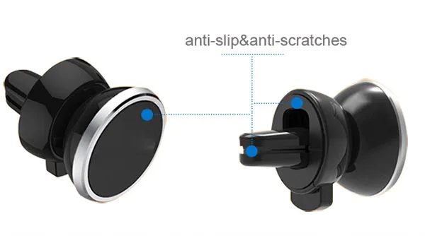 Supporti Magnetici Per Telefono Cellulare Con Presa D'Aria Per Cruscotto Rotante Per Zte Grand X Max +,Avid Plus,Grand X 3,Axon Max,Zmax Pro