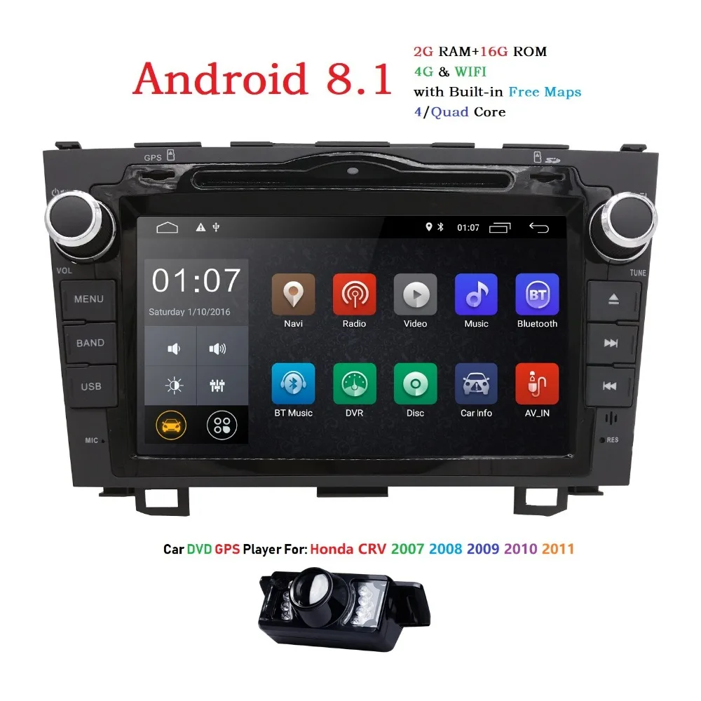 10.1/" AUTORADIO ANDROID BLUETOOTH NAVI GPS USB SD OBD2 WIFI 3G 2 DIN CON CÁMARA
