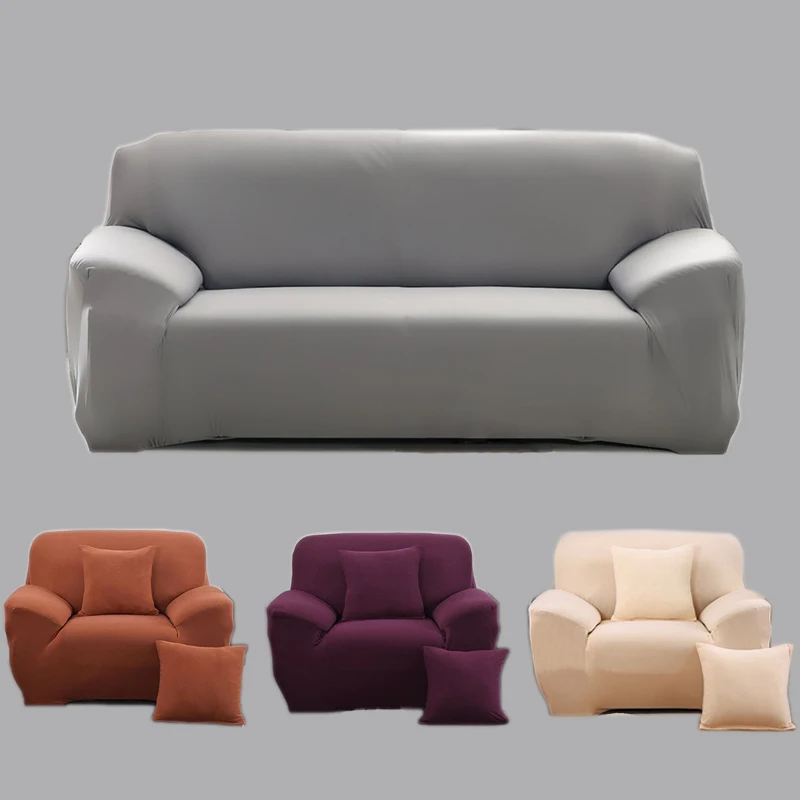 

Continental Elastic Chair Sofa Cover Solid Color Slipcover Cushion Sofa Case Protection Anti-Dust Sofa Covers For Living Room