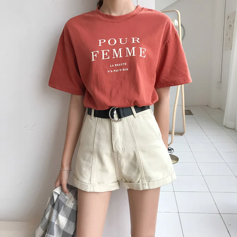 Najtaniej Nowa letnia jesień Casual Sashes spodenki jeansowe damskie szerokie wysokiej talii luźna nogawka spodenki Slim wszystkie mecze sportowe spodenki damskie Mw432