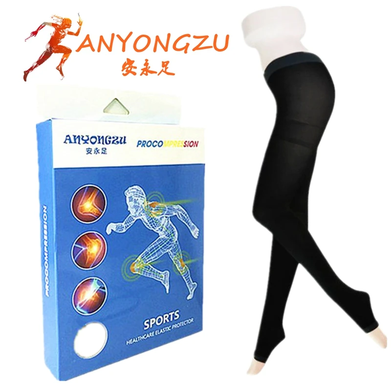 

680D Sleeping Modeling Compression Stockings Medical Professional Closely Woven Candy Colour Peep Toe Elastic pantihose