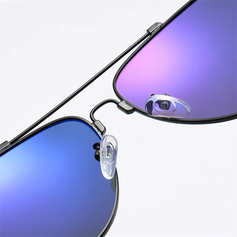 YOOSKE Мужские Винтажные алюминиевые поляризованные солнцезащитные очки, классические брендовые зеркальные очки для вождения, солнцезащитные очки с коробкой