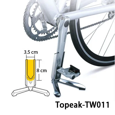 TOPEAK TW011 подставка для вспышки, тонкая подставка для велосипеда, кронштейн для парковки, алюминиевая стойка для дорожного велосипеда, подставка для ремонта и дисплея