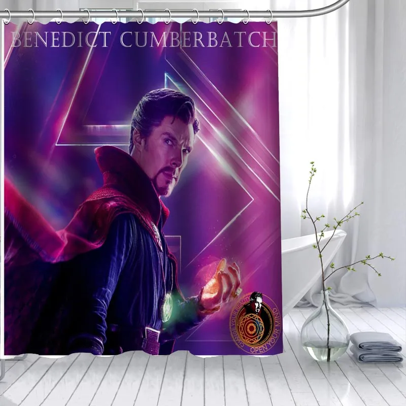 Benedict Cumberbatch горячая Распродажа Душ шторы полиэстер ткань 12 Крючки для ванная комната водостойкие плесени для ванной - Цвет: 11