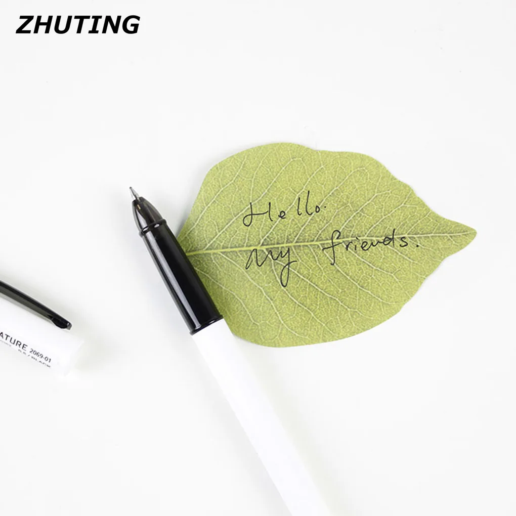 Tree Leaves Sticky Notes Memo Pad Self Adhesive Bookmark Stationery