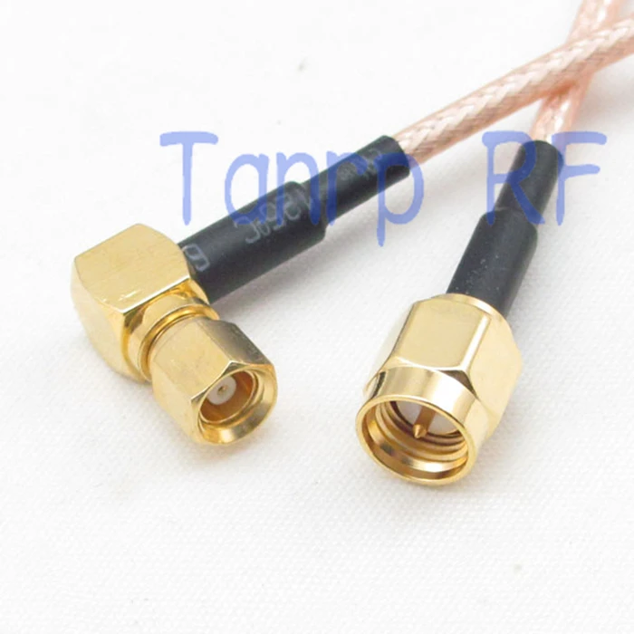 Штекер SMC с прямоугольным штекером 6 дюймов и SMA RF адаптер разъемом 15 см