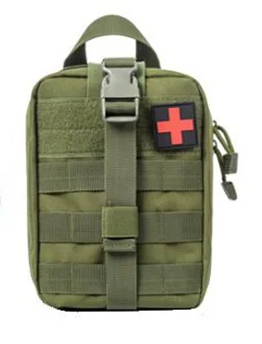 Тактическая Сумка MOLLE EMT, медицинская сумка, нейлоновая сумка с заплаткой для первой помощи, для пейнтбола, на открытом воздухе - Цвет: green