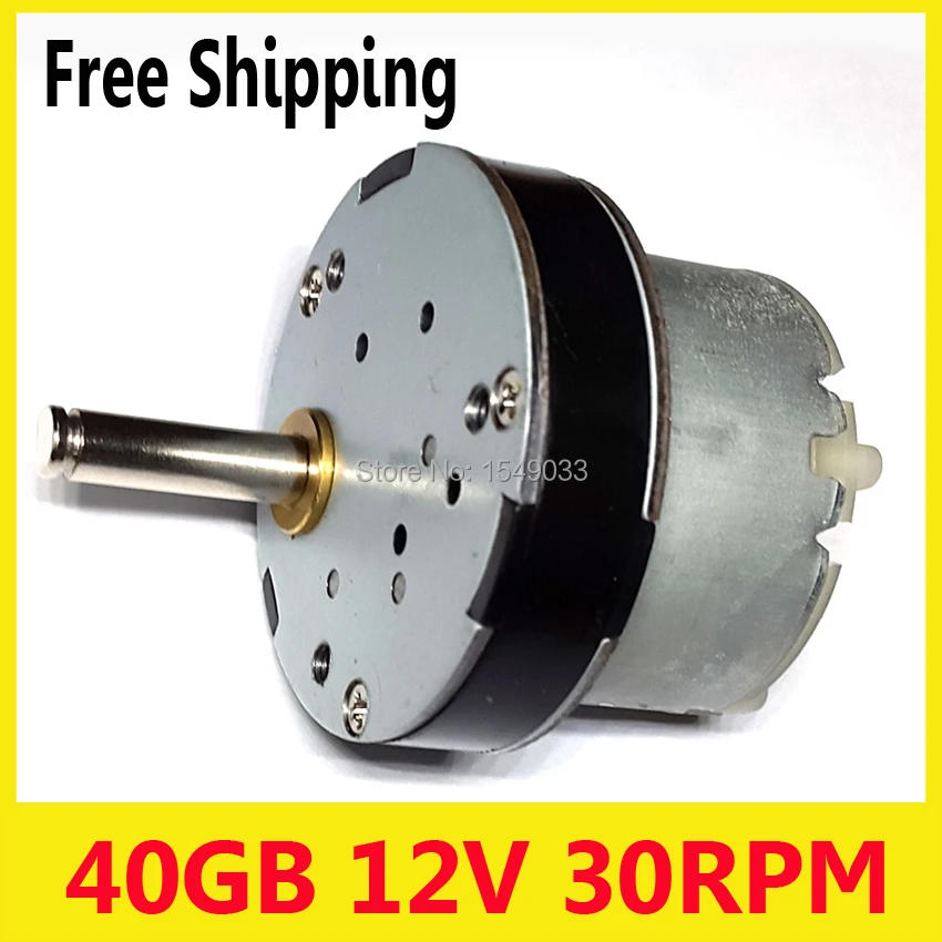 12V 30RPM Torque Gear Box Motor New