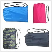 Lazy bag hangout inflatable air sofa lounger hammock Compression pouch laybag for one people adult Sleeping bag