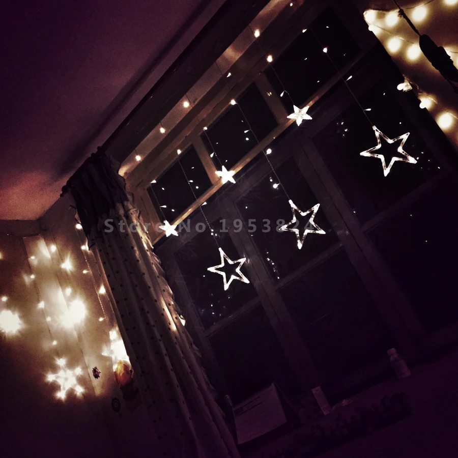Star Curtain LED String Lights (18)