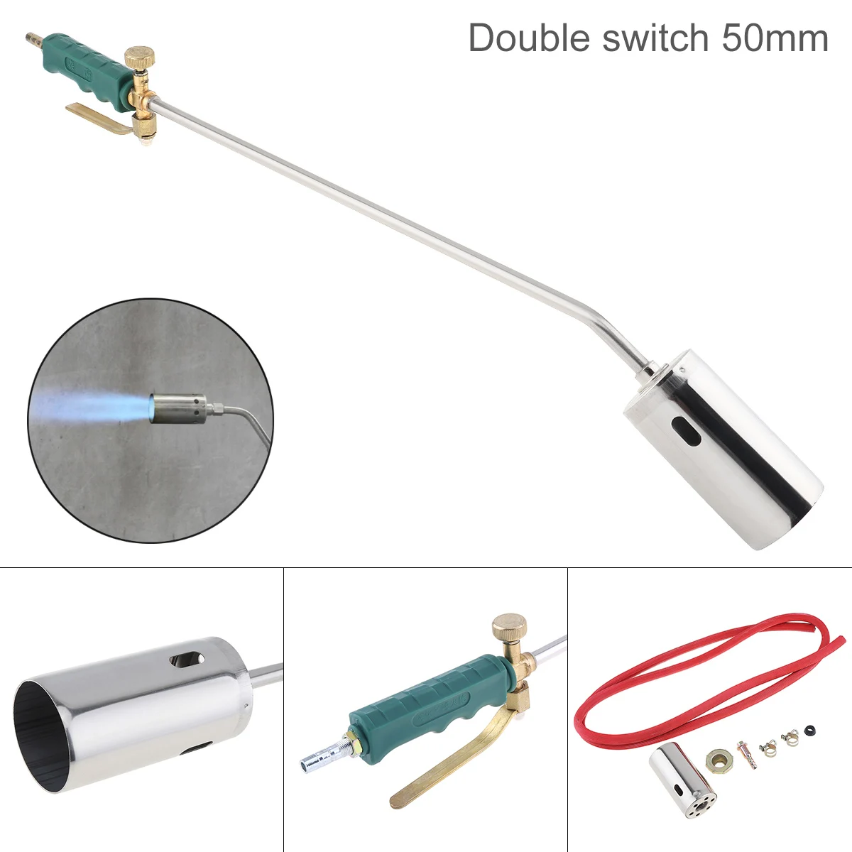 Double Switch Type Liquefied Gas Torch Welding Spitfire-Gun Support Oxygen Acetylene Propane for Barbecue / Hair Removal