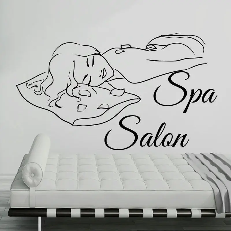 

Enjoying Spa Vinyl Wall Stickers Spa Salon Quote Beauty Shop Self Adhesive Decor Available In Different Colors Mural SA460