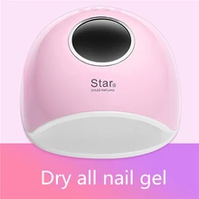 Двойной свет 72 Вт Сушилка для ногтей автоматическое распознавание УФ светодиодный светильник для ногтей с 33 шт. светодиодный Бисер для гель-лака Быстросохнущий инструмент для ногтей