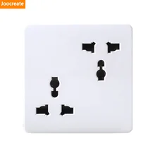 10A 250 В универсальных розетки 86 Тип чистый белый Панель электрическая розетка Универсальный Стандартный Мощность на выходе дома двойной разъем