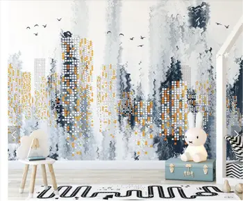 

3D Painting Abstract City Night Murals Photo Wall Paper for Living Room Bedroom Home Wall Decor Contact Paper Custom Size