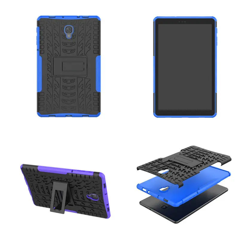 

Hybrid Stand TPU PC Rubber Armor KIds Case Anti-knock Cover For Samsung Galaxy Tab A 10.5 inch 2018 SM T590 T595 Tablet Cases