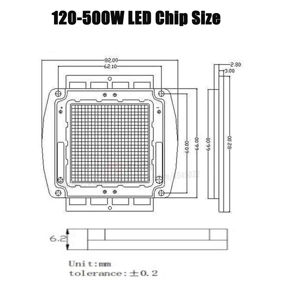 Светодиодный чип COB высокой мощности 120 200 Вт холодный белый красный синий зеленый