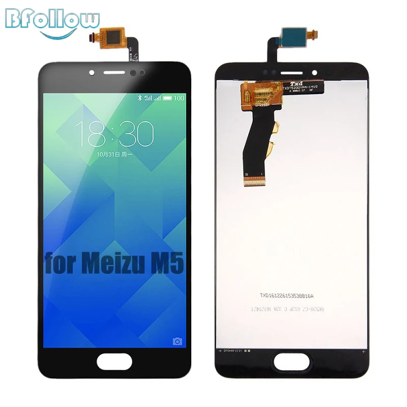 

BFOLLOW LCD Display for Meizu M5 / M5S AAA Screen Digitizer Assembly Free Frame Sticker M612Q / M612C / M612M