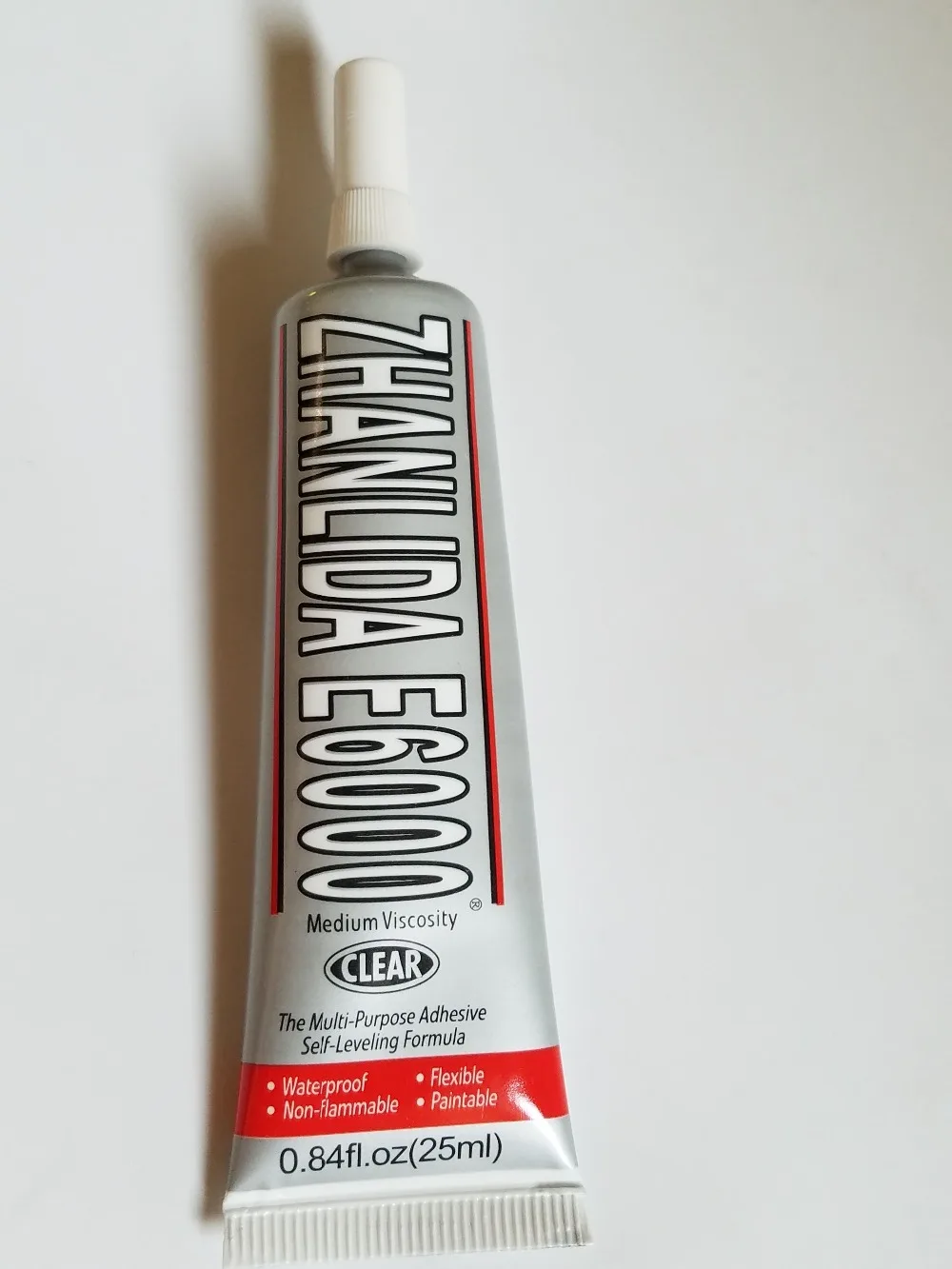 10PCS Genuine E6000 Glue 25ml Self Needles Epoxy Resin Adhesive Glass