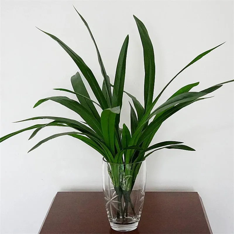 6 шт. Искусственный лист Cymbidium имитация пластиковых зеленых листьев для