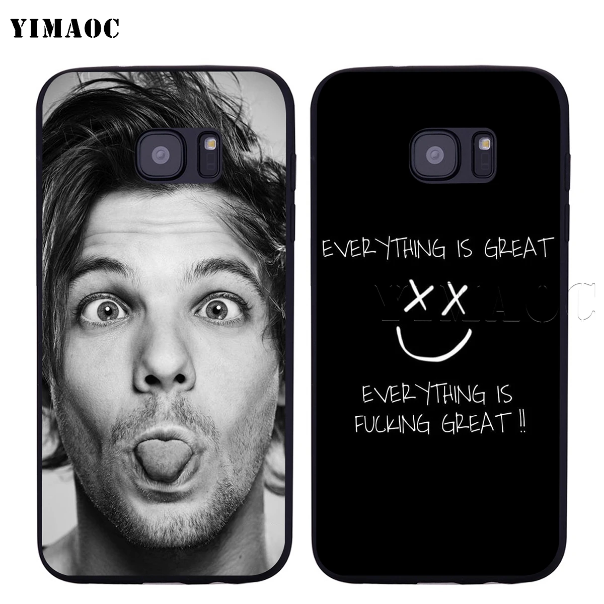 YIMAOC Louis Tomlinson Soft Silicone Case for Samsung Galaxy S6 S7 Edge S8 S9 Plus A3 A5 2016 2017