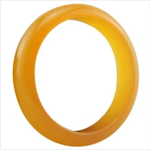 Массажер из натурального нефрита красивый браслет внутренний диаметр 60-68 мм желтый браслет Модный женский браслет