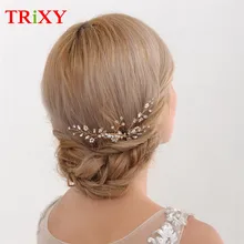 TRiXY H22 Женская модная свадебная головная одежда жемчуг расческа для волос для невесты Свадебные аксессуары для волос для свадьбы или вечеринки