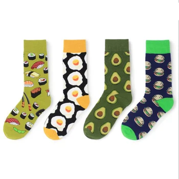 

2019 NEW happy Socks For Women Men Print Fruit Unisex Cotton Funny Socks Short Ankle Casual Sport Sock Soft Summer Autumn WZ0001
