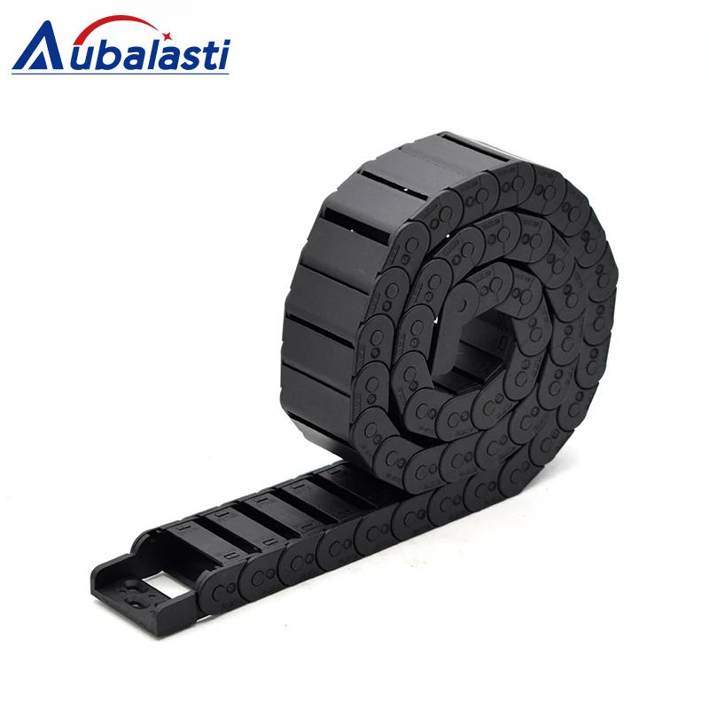 Cable Chain Semi-Enclosed 15*20 30 40 50mm Wire Transmission Carrier Plastic Drag Towline For 3D Printer CNC Engraving Machine