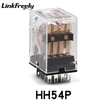 

HH54P Micro Mini Electromagnetic Coil Relay 5A 14Pins 4NO+4NC 12V 24V 36V 110V 220V 380V General Purpose Intermediary Relay