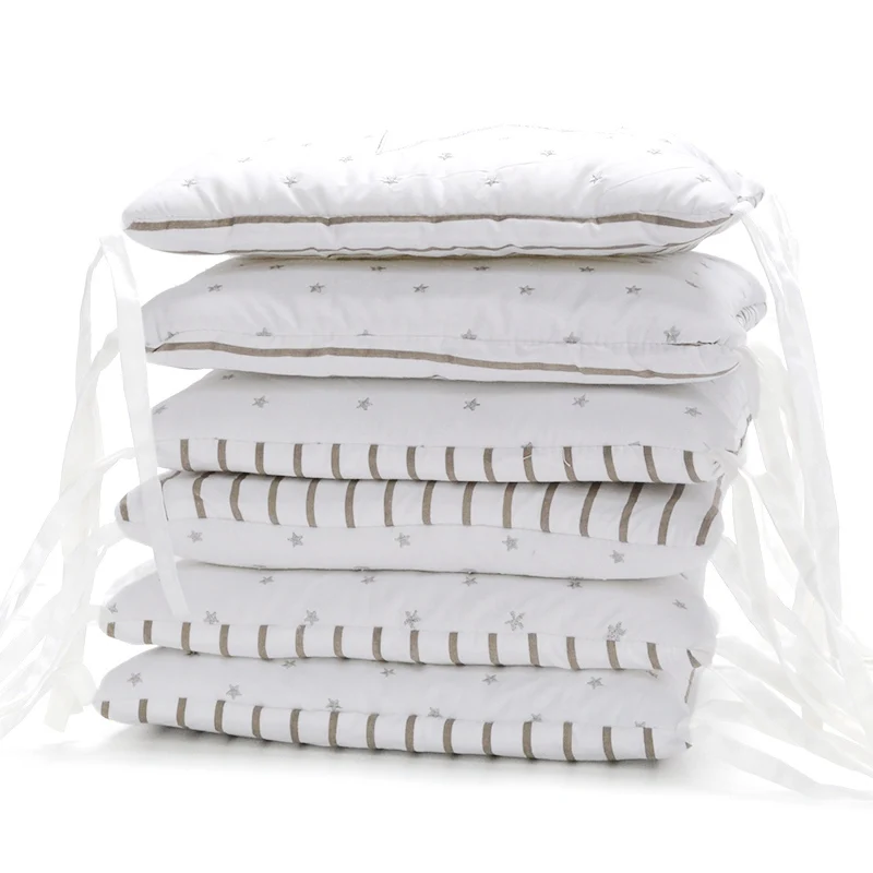 6Pcs/Lot Baby Cot Bumper Bed Yurt Rail Protector Crib Padding Bumper Pads Nursing Pillow Baby Room Decor Cot Bumper Baby Bedding