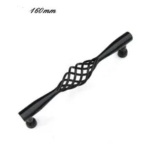 160mm black birdcage furniture handle black drawer kitchen cabinet dresser cupboard wardrobe door pull handle large handle 6.3″