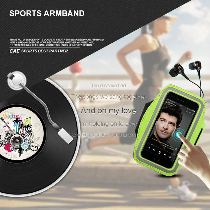 Для samsung Galaxy S10 E S9 S8 S7 Plus для Apple iPhone XS Max XR 6 7 8 Plus спортивный нарукавник для тренажерного зала, бега, Чехол-держатель
