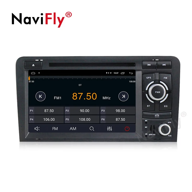Sale NaviFly 2 Din 2G+32G Android 9.1 car dvd radio Stereo gps for Audi A3 8P 2003-2012 S3 8P 2006-2012 RS3 Sportback 2011 WIFI BT FM 2