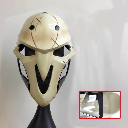 OW Reaper Mask Overwatch Cosplay Mask For Men Women FRP ABS Mask with sponge - Цвет: ABS mask no sponge