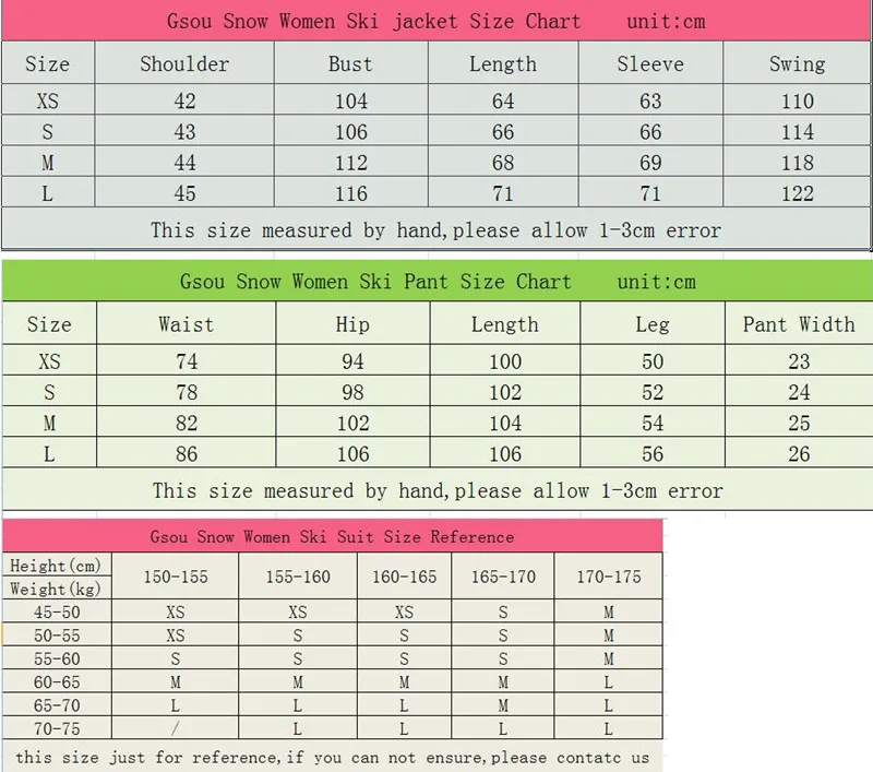 GSOU Снежный бренд, лыжный костюм для женщин, водонепроницаемая лыжная куртка+ штаны для сноуборда, зимний костюм для сноубординга, комплект, зимняя одежда
