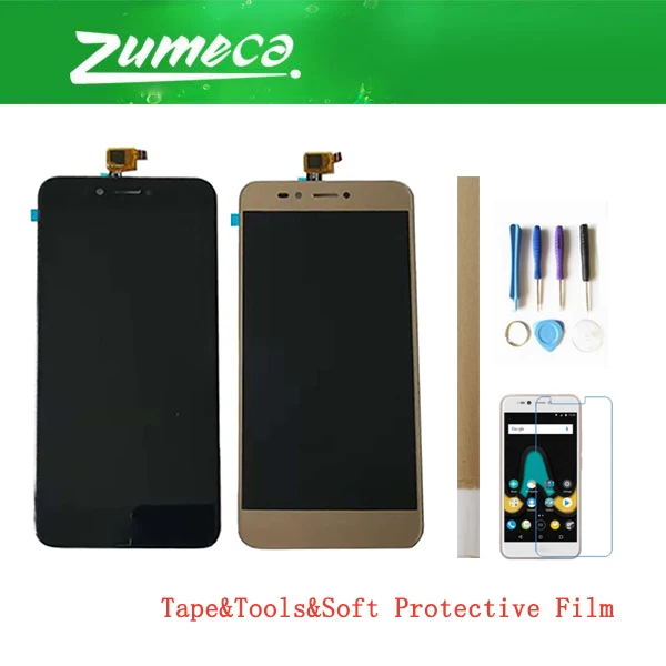 

5.2 Inch For Wiko Upulse Lite Wiko Upulse LCD Display+Touch Screen Digitizer Assembly Replacement Part Black Gold Color+Kits