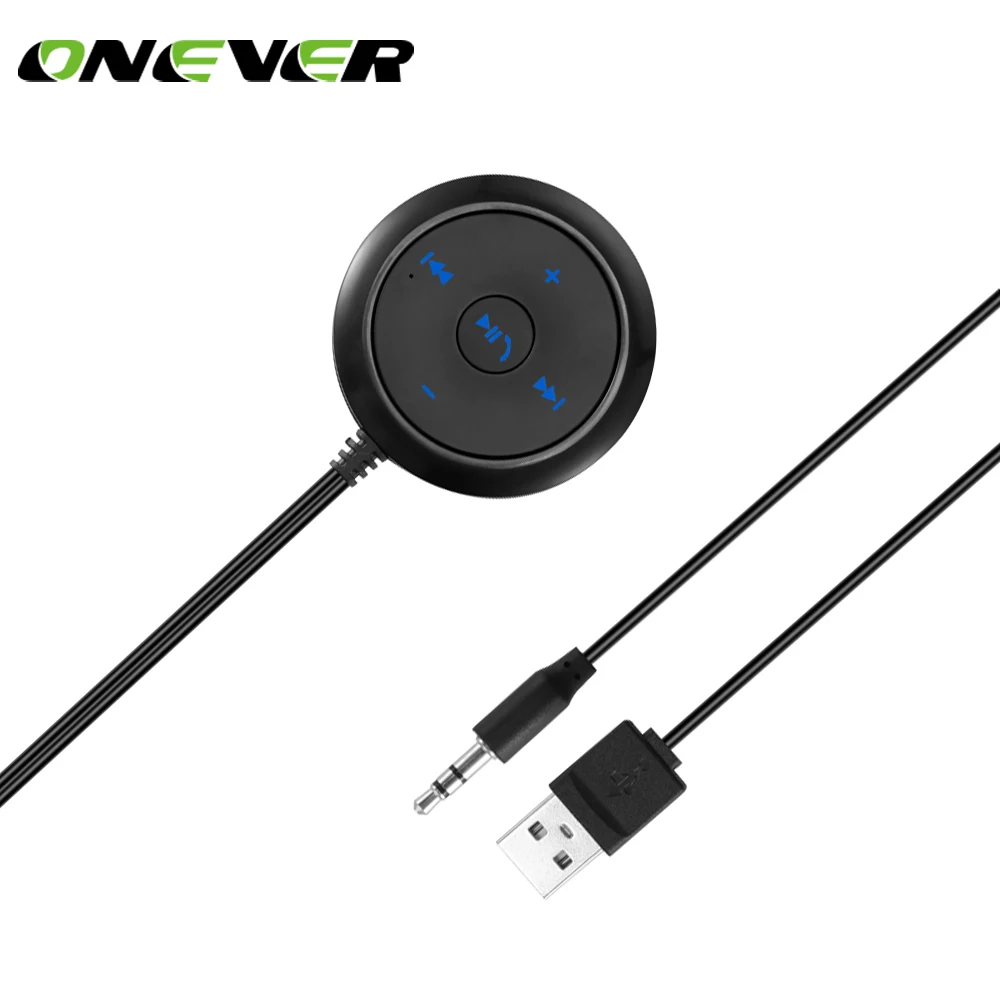 

Onever Car 3.5mm Bluetooth Receiver Music Audio Receiver Adapter Hands-free Car Kit A2DP Streaming Kit Support aptX Decode