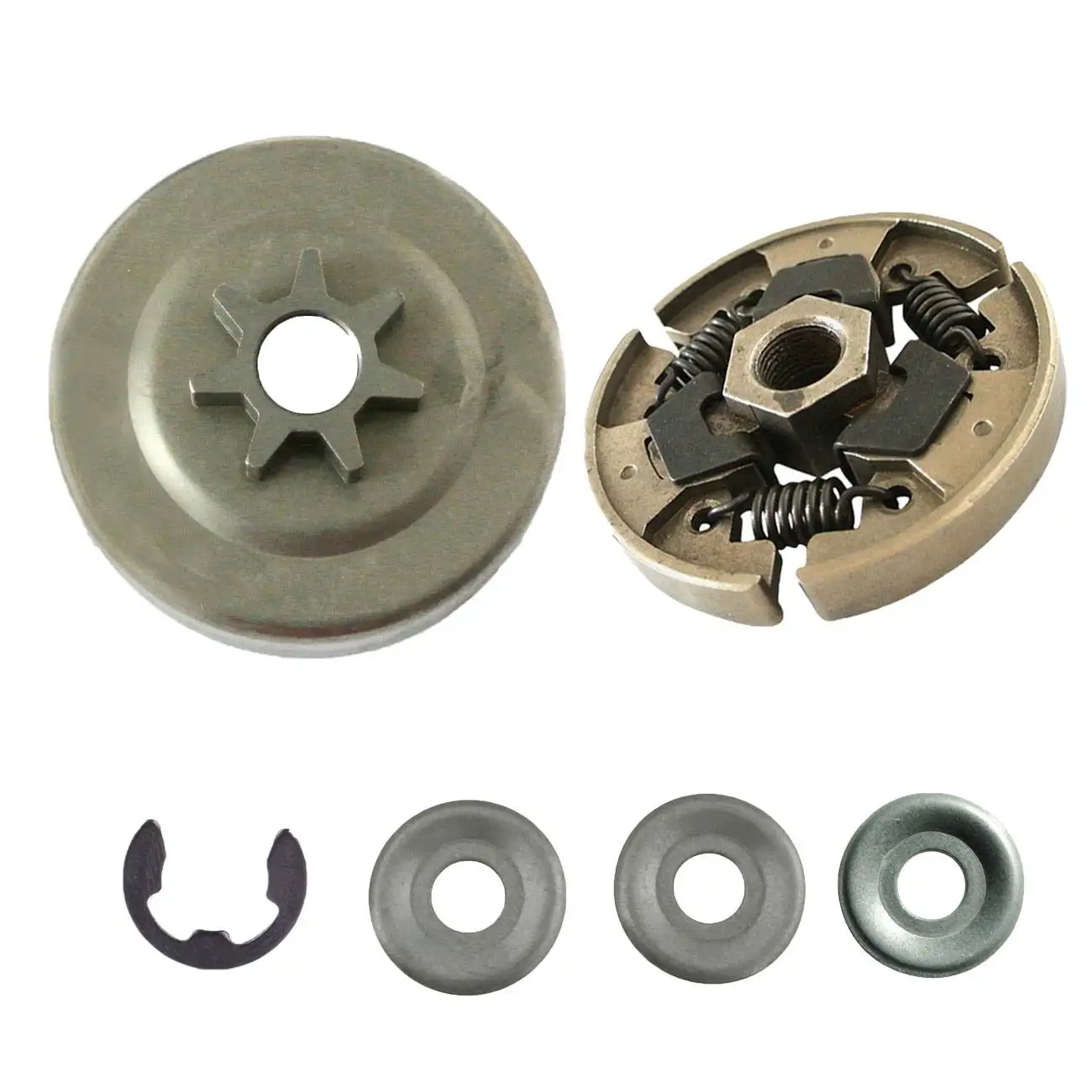 

3/8"-6T Clutch Drum W/ Clutch Cover & Washer For STIHL MS170 MS180 MS210 MS170